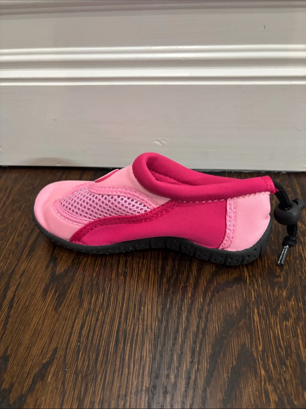 Toddler Girls Pink Slip-On Water Shoes by Blu Surf, size 11